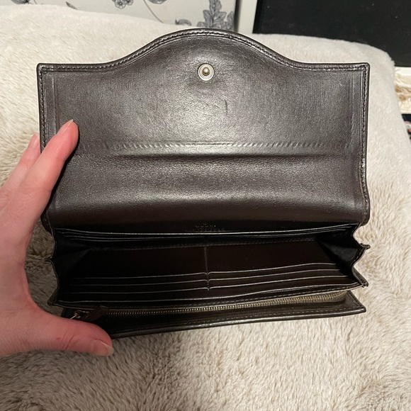 EUC Gucci Double GG Sukey Continental Long Wallet w/signature GG Supreme canvas - Picture 10 of 16